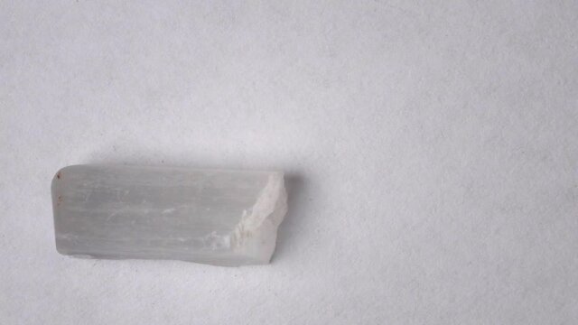 Ulexite on a turn table