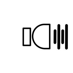 Simple icon lamp and grid