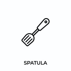 spatula icon vector. kitchen tool sign symbol for modern design. Vector illustration