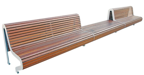  Park Bench Isolated on White