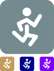Human activity gesture icons for websites, apps and presentations