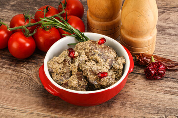 Chicken Liver with cream sauce