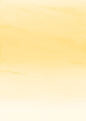 Yellow ink and watercolor texture on white paper background. Gradient paint strokes and decalcomania effect. Hand-painted gouache abstract image. Mess on the canvas.