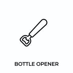 bottle opener icon vector. bottle opener sign symbol for modern design. Vector illustration