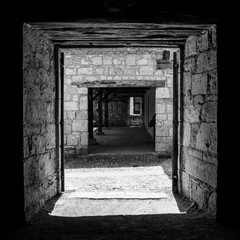 Obraz premium French church doorway