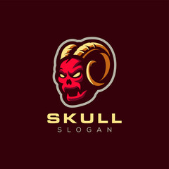 skull sports gaming logo design