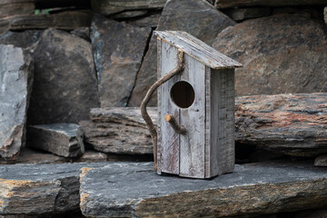 wooden bird house