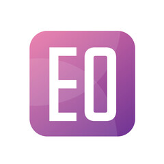 EO Letter Logo Design With Simple style