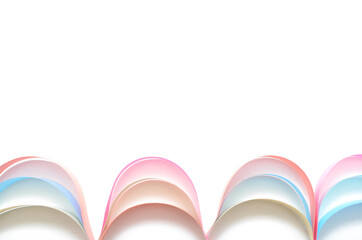 Origami paper folded border decoration