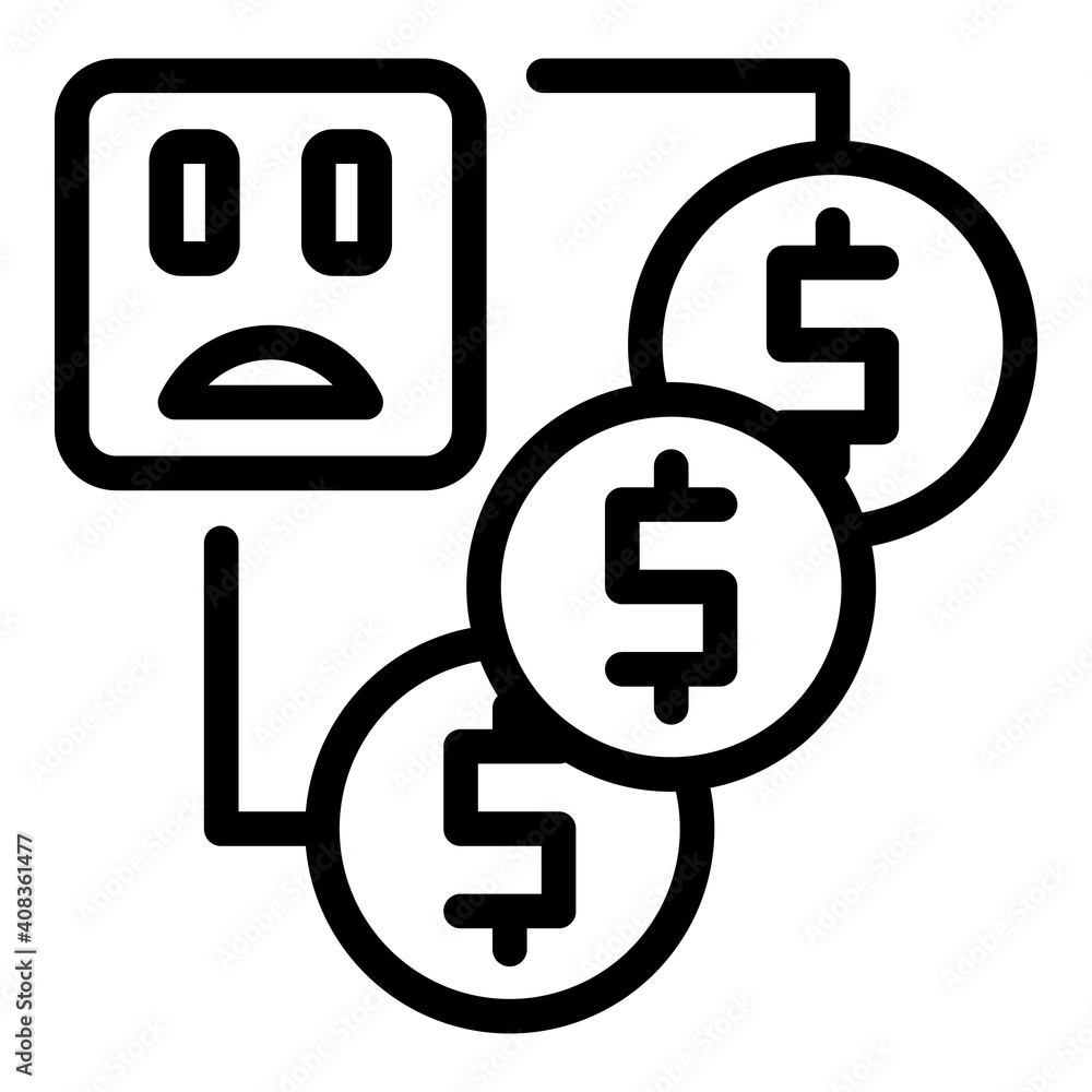 Aufkleber agent money scheme icon. outline agent money scheme vector icon for web design isolated on white bac