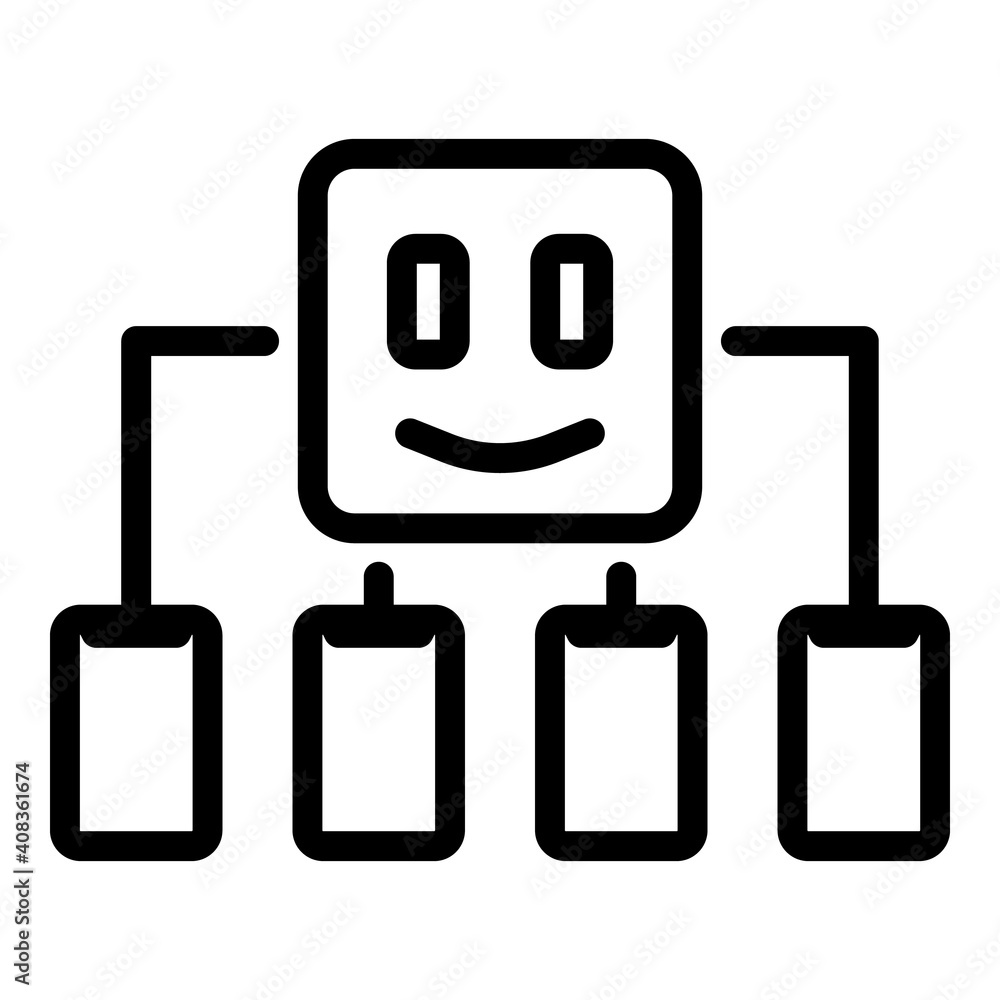 Poster agent scheme icon. outline agent scheme vector icon for web design isolated on white background
