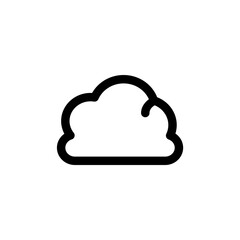 Cloud icon with outline style. Pixel perfect icon. Vector
