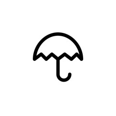 Umbrella icon with outline style. Pixel perfect icon. Vector