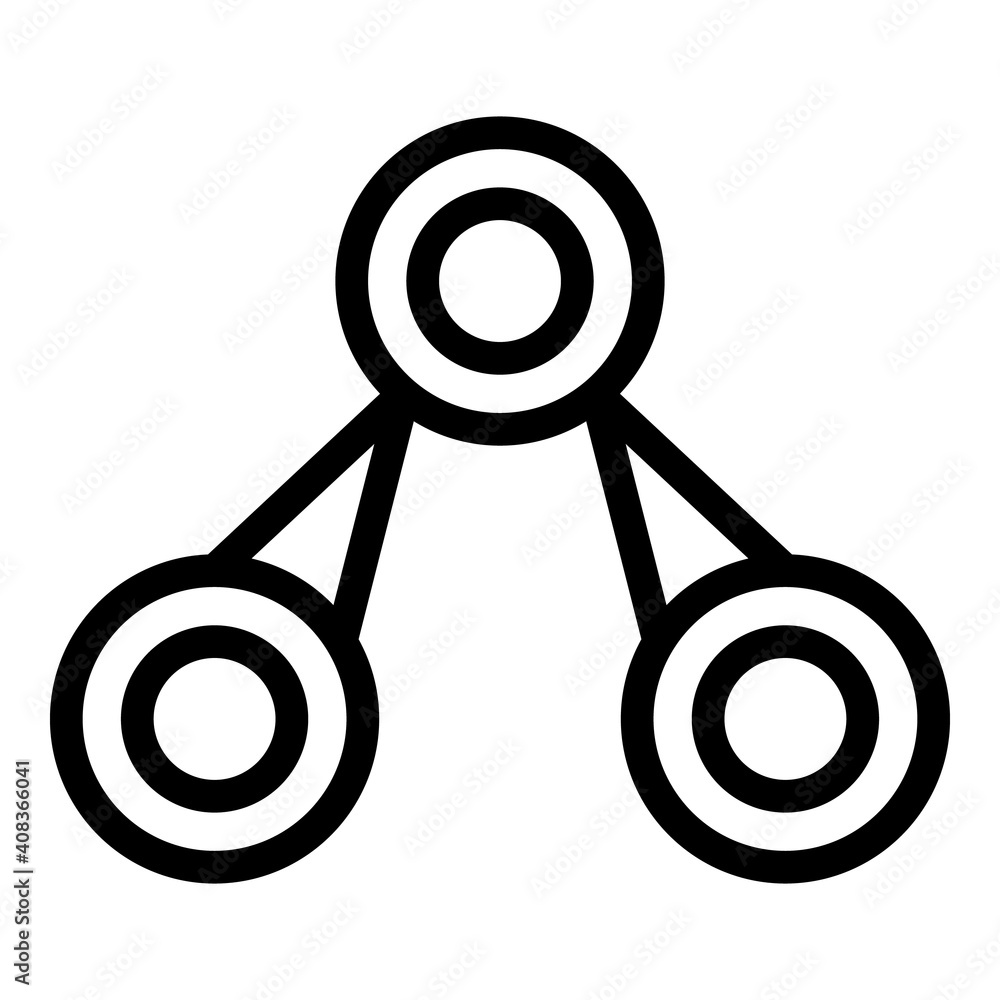 Poster customer data icon. outline customer data vector icon for web design isolated on white background