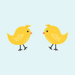 Bird for easter, cute chicken. Perfect for holiday decoration, greeting cards, scrapbooking, party invitation, poster, sticker. Cartoon illustration