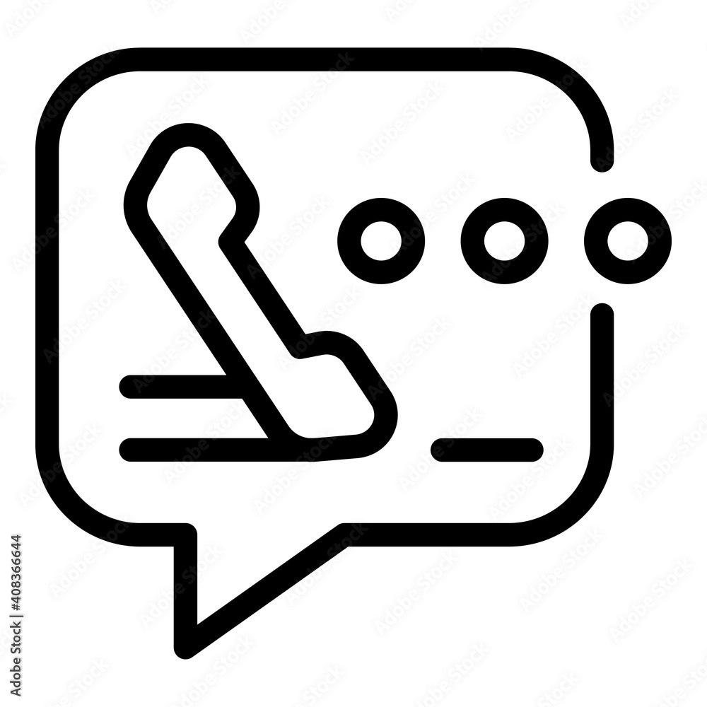 Poster customer call chart icon. outline customer call chart vector icon for web design isolated on white b