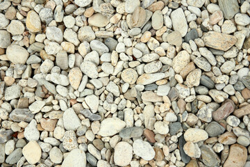 background of stones on the beach