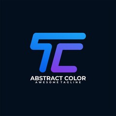 Obraz premium Letter abstract colorful logo