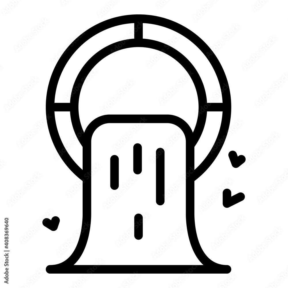 Poster garbage water pipe icon. outline garbage water pipe vector icon for web design isolated on white bac