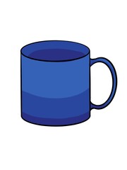 Plain blue cup, original from artist