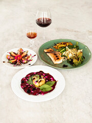 salad with seafood