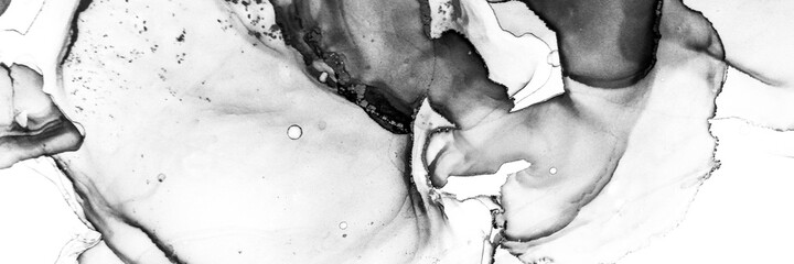 Liquid Design.  Vintage Monochrome Illustration.