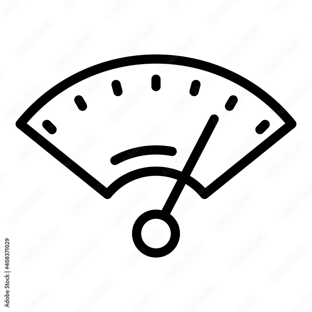 Poster car dashboard tahometer icon. outline car dashboard tahometer vector icon for web design isolated on