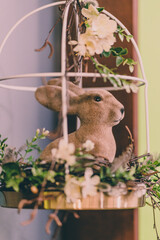 Isolated Handmade Easter Decorations