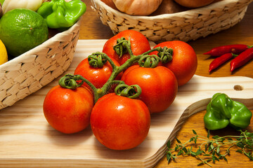 fresh vegetables on a table