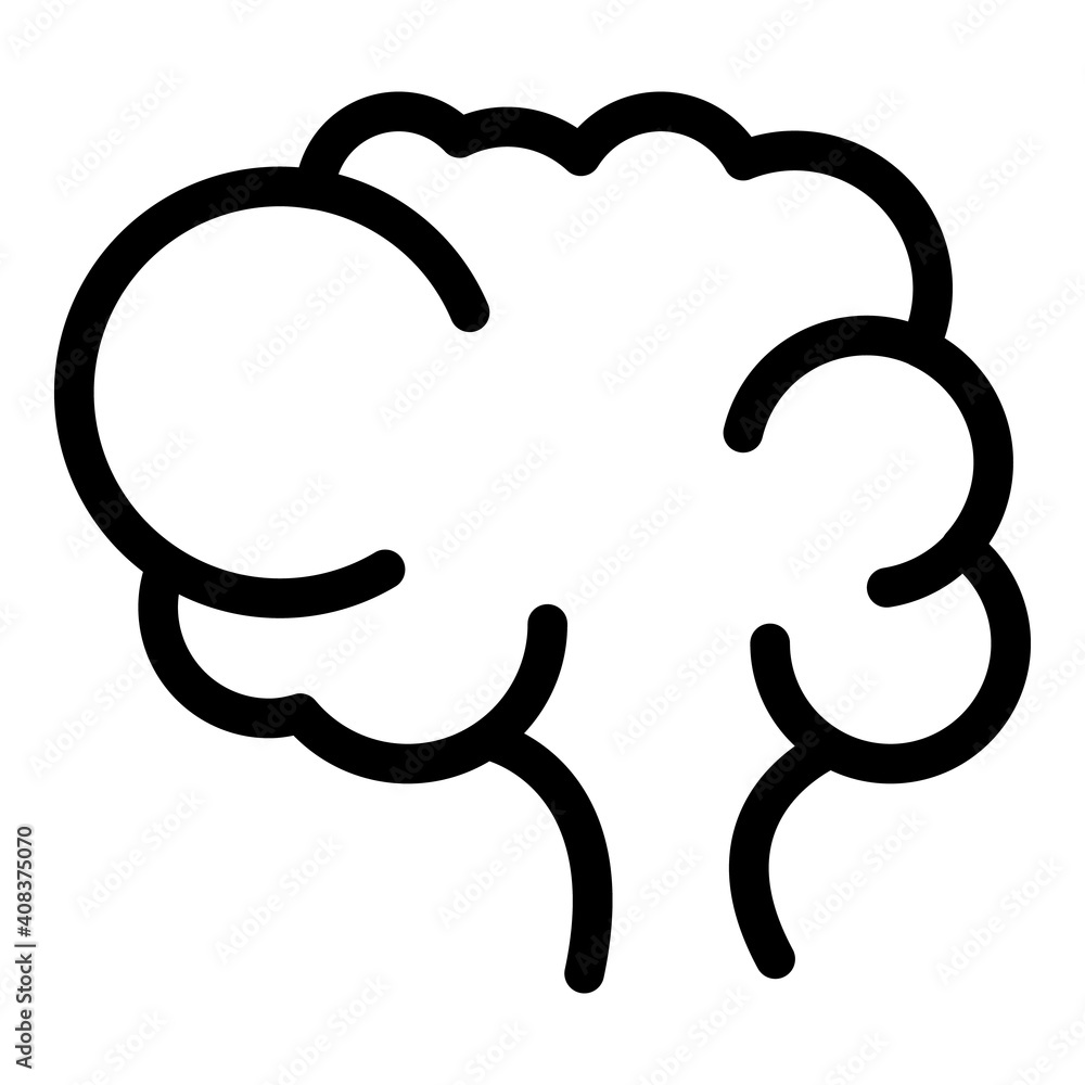 Aufkleber neuro brain icon. outline neuro brain vector icon for web design isolated on white background