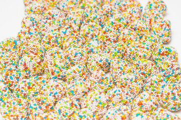 Tasty jelly sweets. Top view.