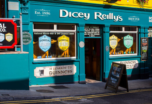 Dicey Reilly's Irish Pub located in Bundoran Town in  the north west county Donegal in the Republic of Ireland
