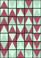 Abstract Geometric Pattern generative computational art illustration