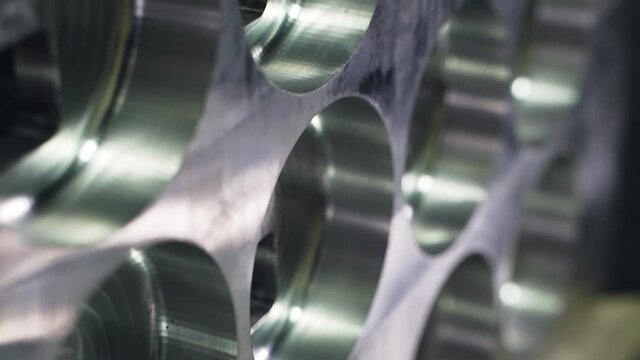 Metal chrome plate with milled holes