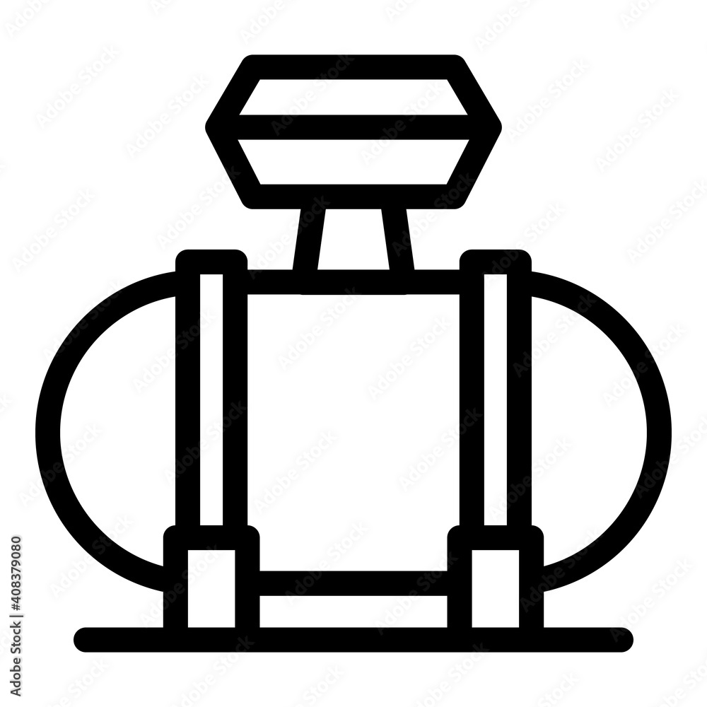 Poster compressor device icon. outline compressor device vector icon for web design isolated on white backg