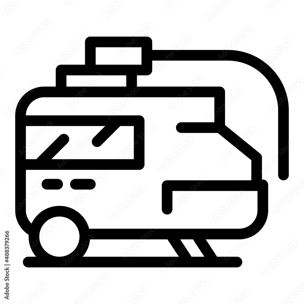 Poster compressor equipment icon. outline compressor equipment vector icon for web design isolated on white