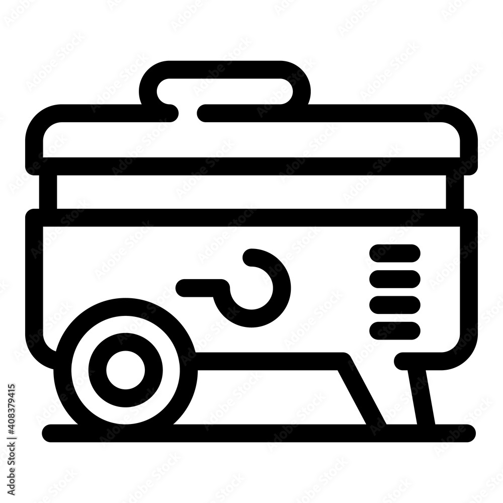 Poster pressure compressor icon. outline pressure compressor vector icon for web design isolated on white b