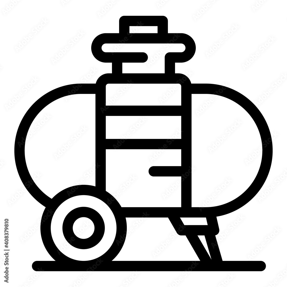 Poster panel air compressor icon. outline panel air compressor vector icon for web design isolated on white