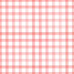 Pastel Red watercolor gingham pattern