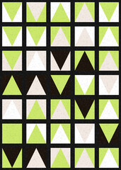 Fototapeta premium Abstract Geometric Pattern generative computational art illustration