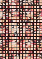 Abstract Geometric Pattern generative computational art illustration