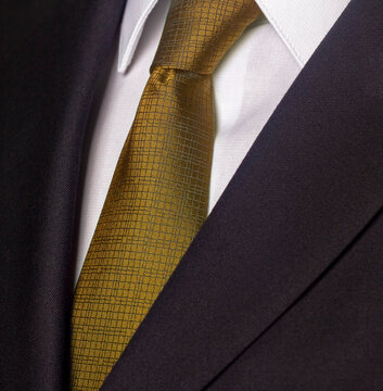 Close up of business suit and tie