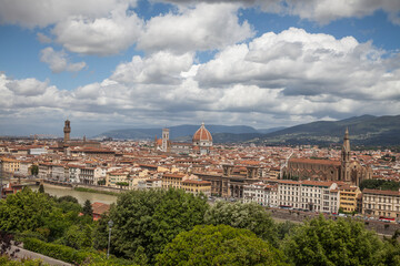 Fototapeta na wymiar Florence, panoramic view, Tuscany, ItalyFlorence, panoramic view, Tuscany, Italy