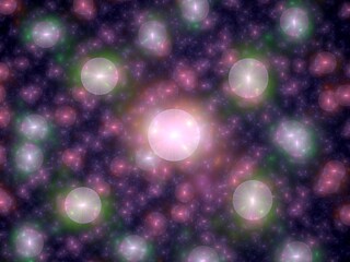 Fototapeta na wymiar violet and purple balls , decorative fractal