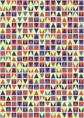 Abstract Geometric Pattern generative computational art illustration