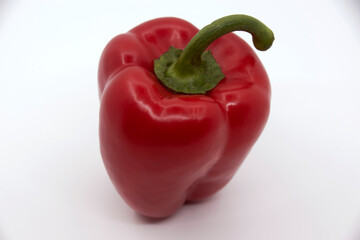 Red bell pepper on a white background 3