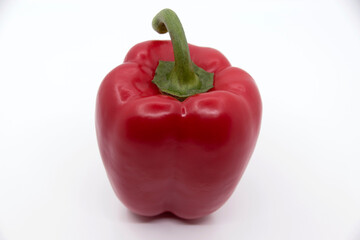 Red bell pepper on a white background 4