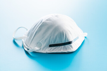 KN95 face mask. FFP2 mask as covid-19 protection. Coronavirus mask.