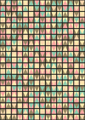 Abstract Geometric Pattern generative computational art illustration