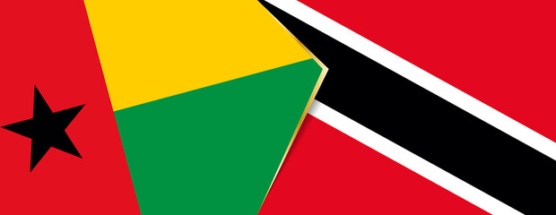 Guinea-Bissau and Trinidad and Tobago flags, two vector flags.